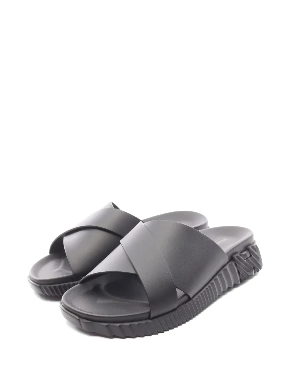 Hermès Pre-Owned 2020s Infra crossover-strap sandals - Nero