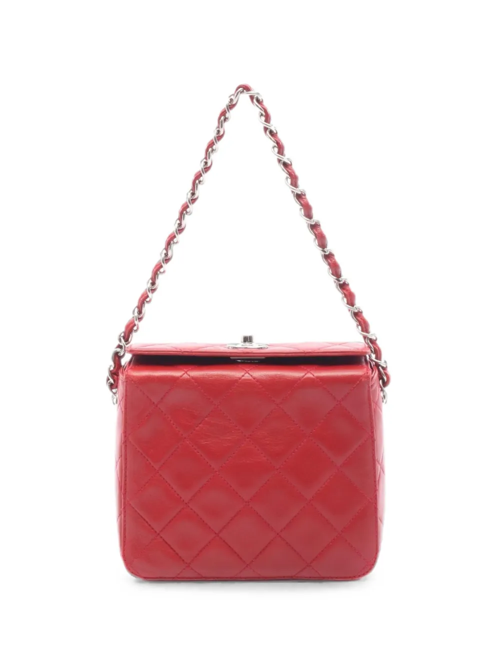 CHANEL Pre-Owned 1996-1997 interlocking-CC shoulder bag - Rosso