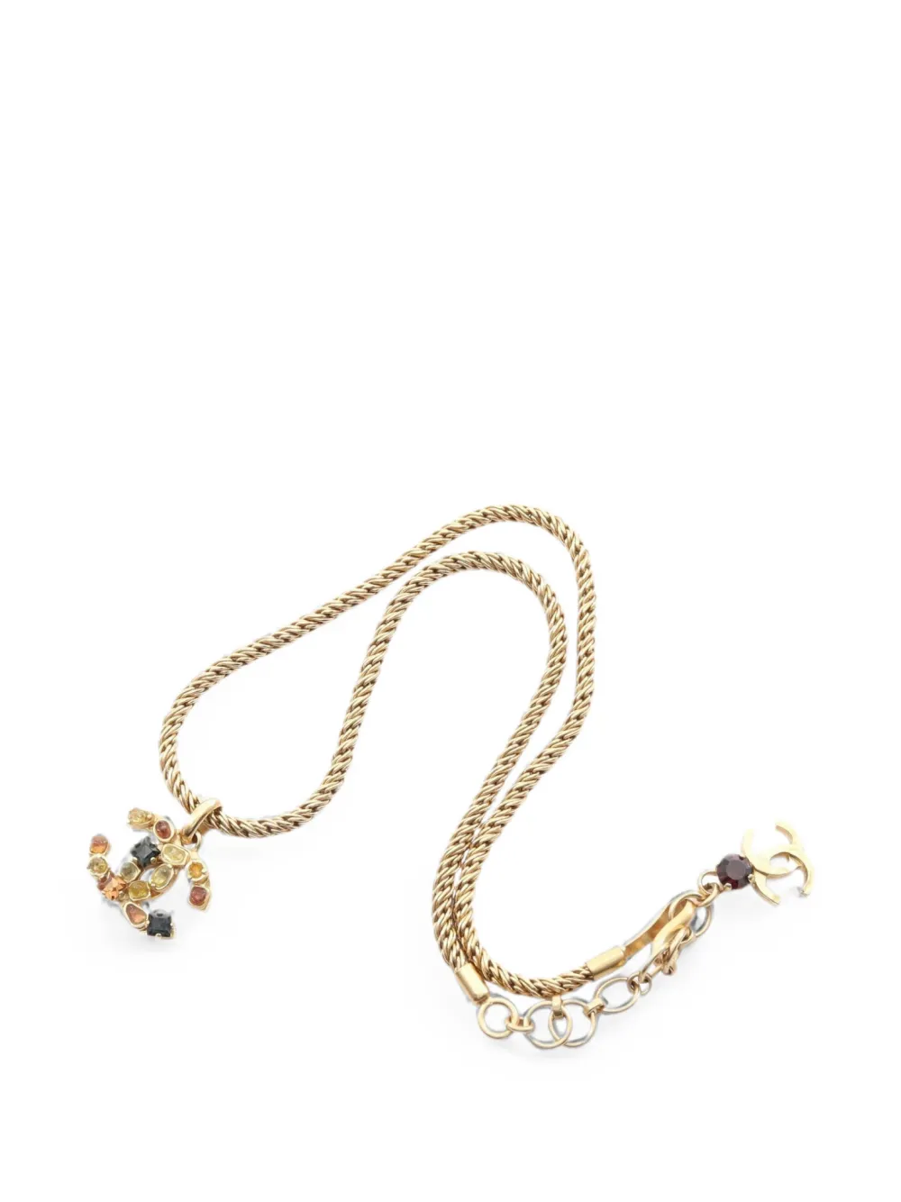 CHANEL Pre-Owned 1986-1988 Coco Mark necklace - Gold