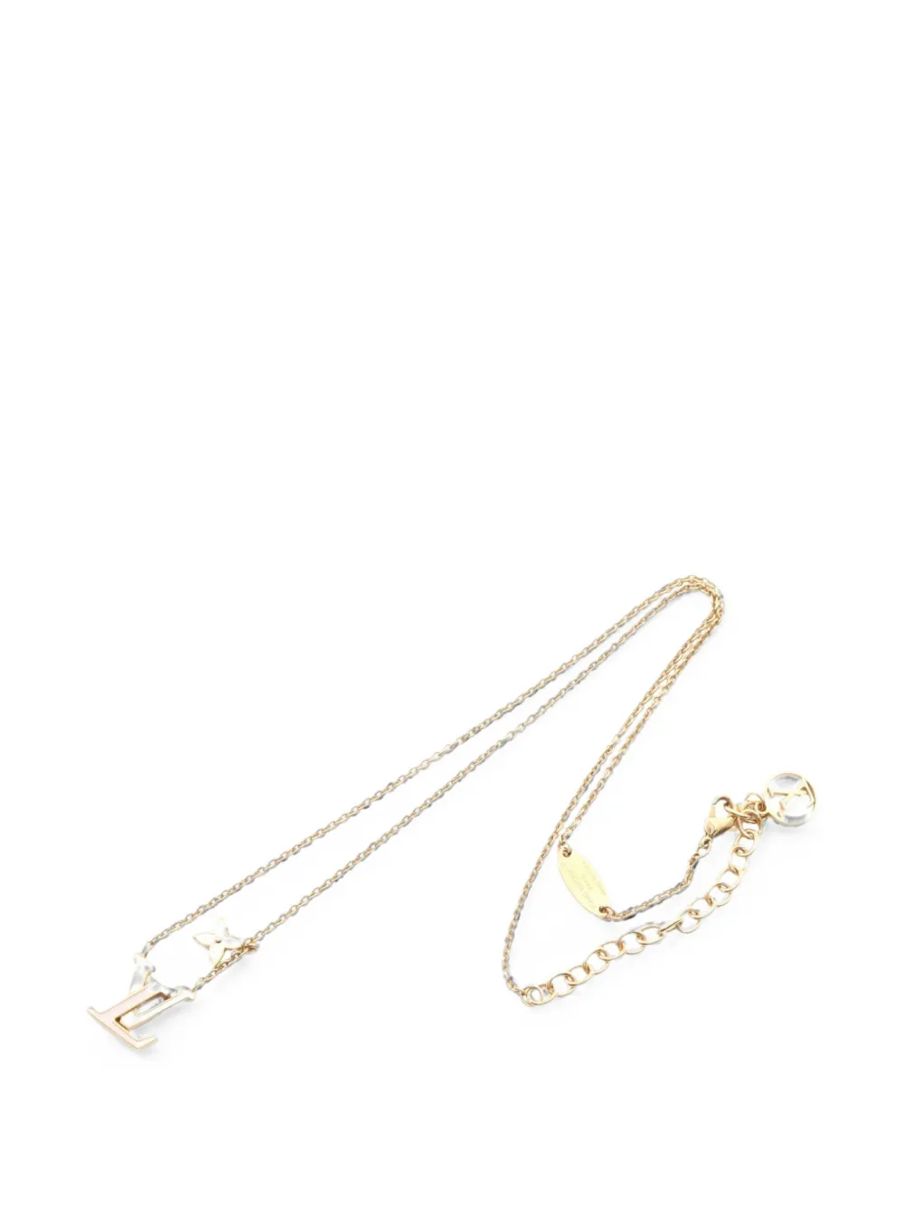 Louis Vuitton Pre-Owned 2025 logo-detail necklace - Oro