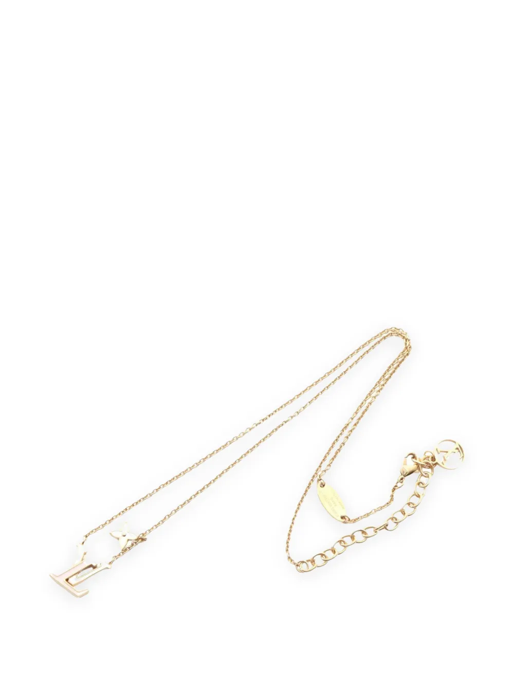Louis Vuitton Pre-Owned 2025 logo-detail necklace - Gold