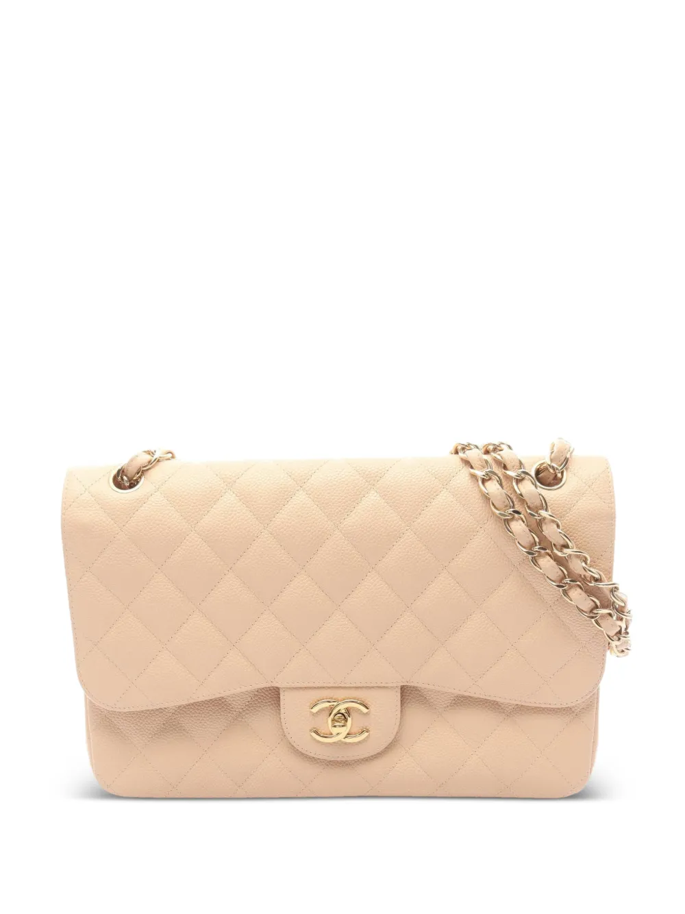 CHANEL Pre-Owned 2013-2014 Decamatlassé 30 shoulder bag - Toni neutri