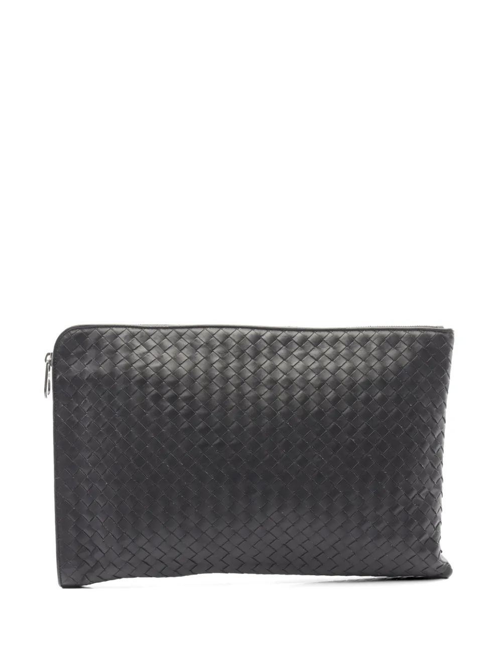 Bottega Veneta Pre-Owned 2010s Intrecciato leather clutch bag - Schwarz