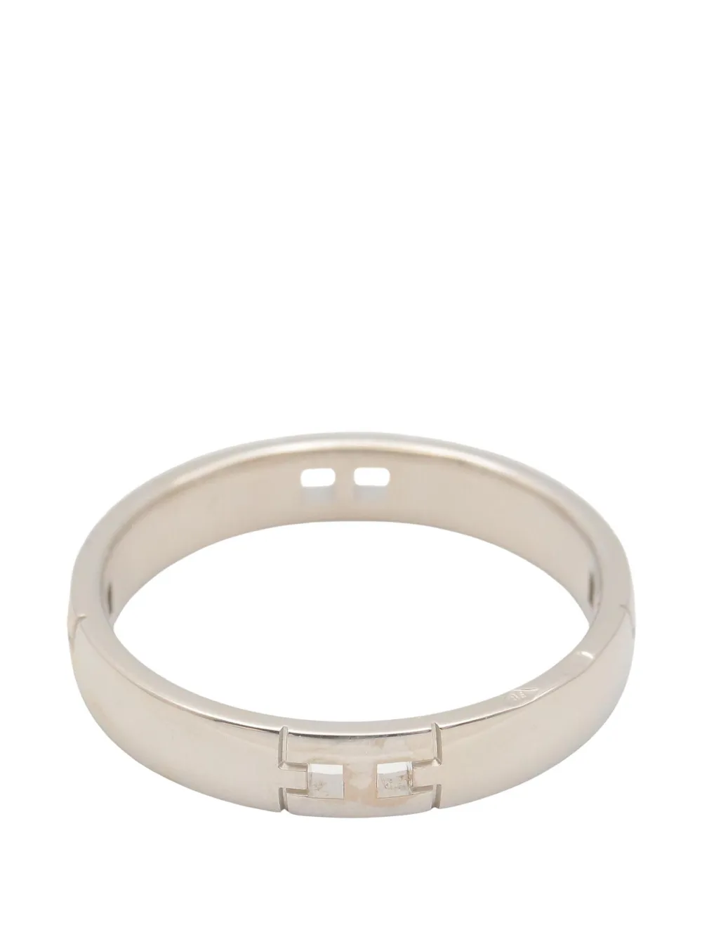 Hermès Pre-Owned Hercules engraved logo ring - Silver