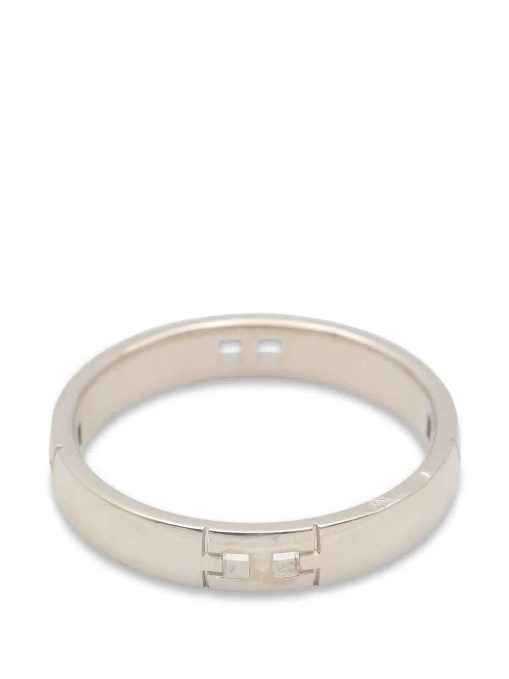 Hermès Pre-Owned Hercules engraved logo ring - Silber