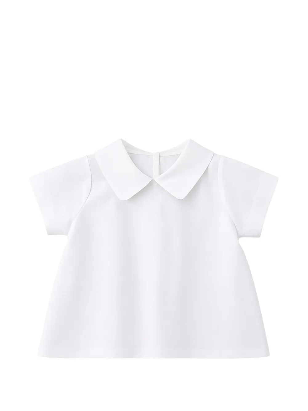 JESURUM BABY Peter Pan-collar short-sleeve blouse - Bianco