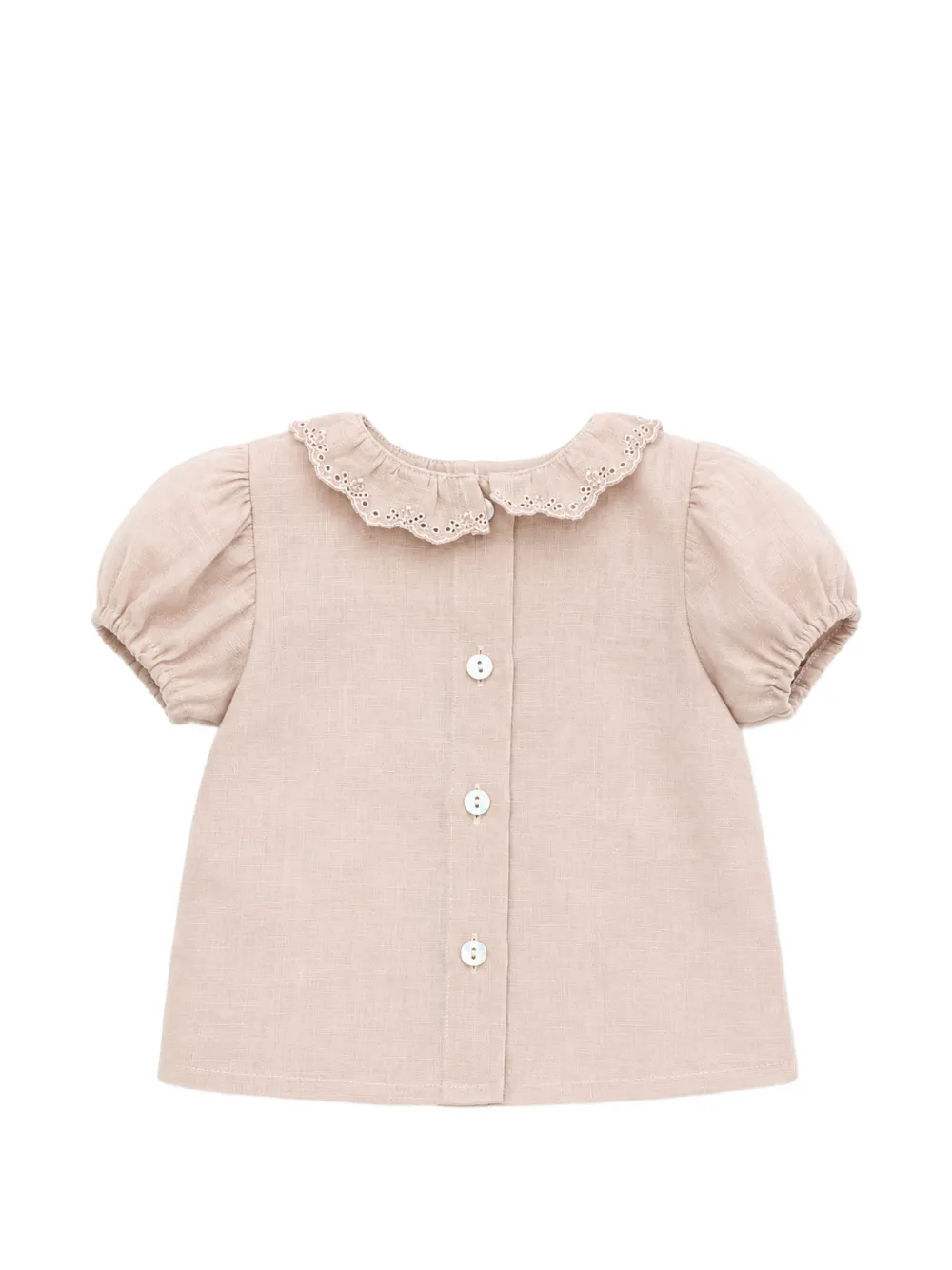 JESURUM BABY Broderie anglaise shirt met ruches Roze
