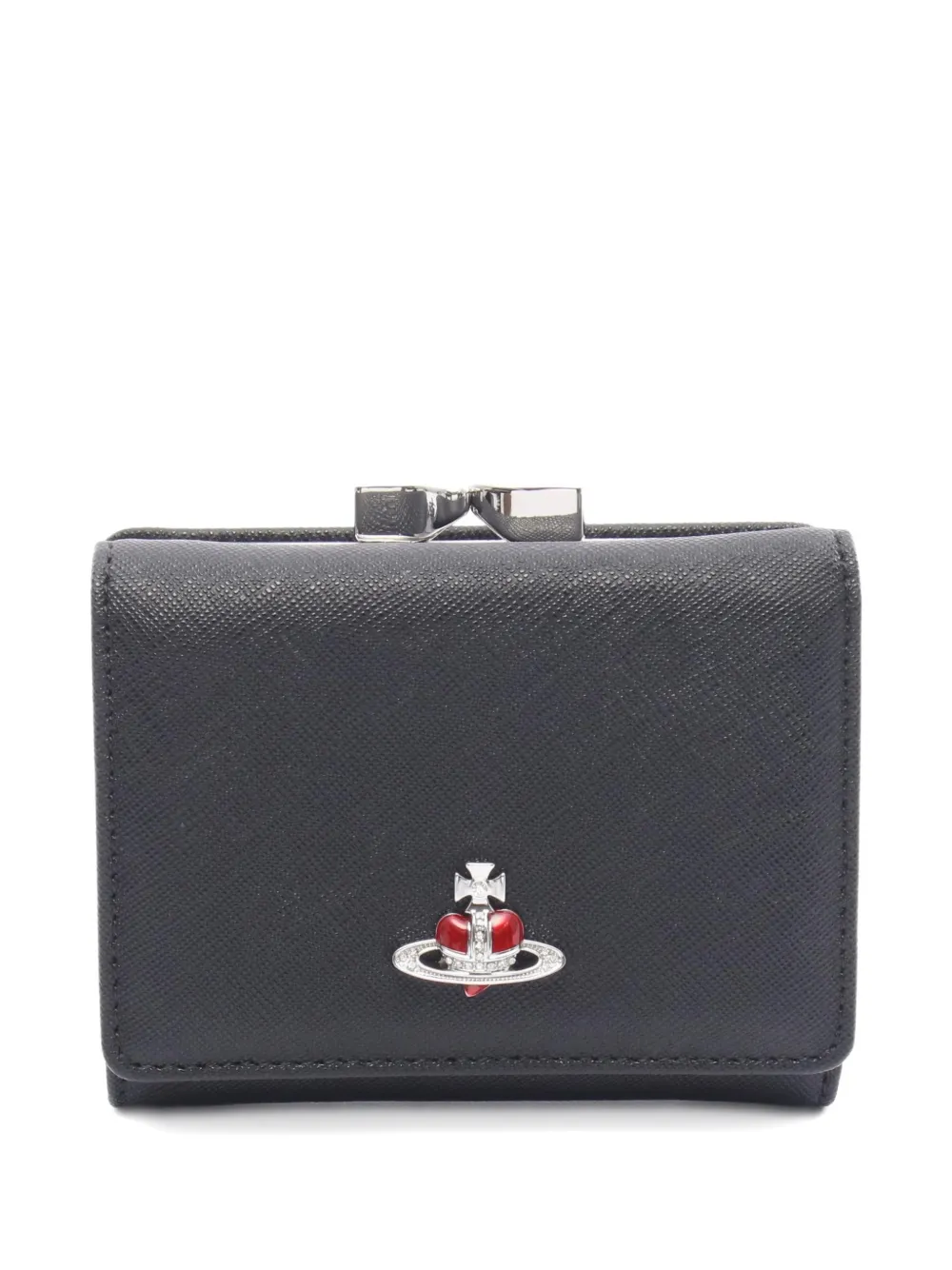 Vivienne Westwood Pre-Owned leather trifold wallet - Nero