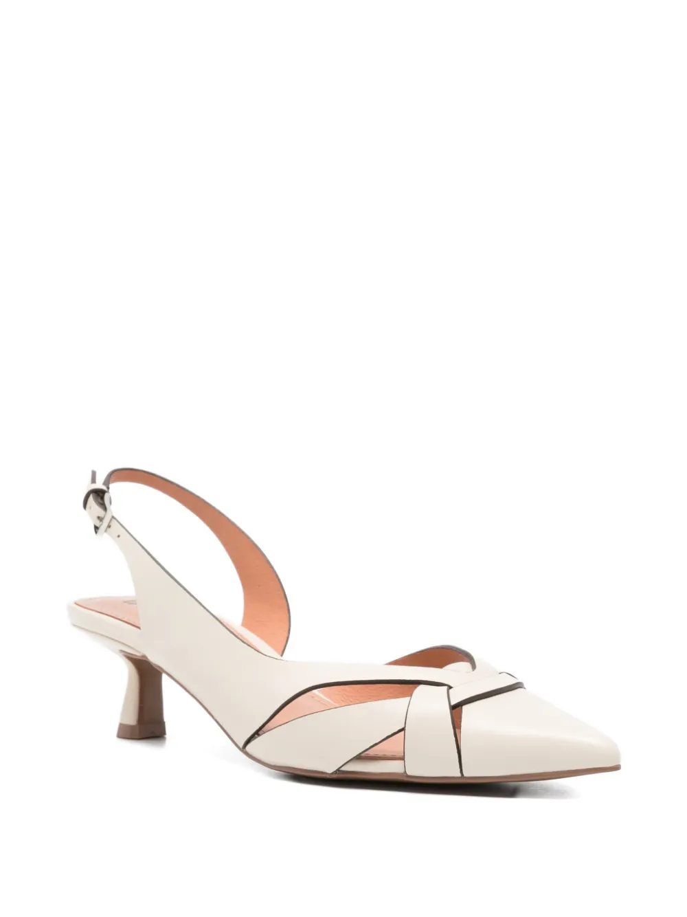 Bibi Lou crossover-strap slingback sandals Beige