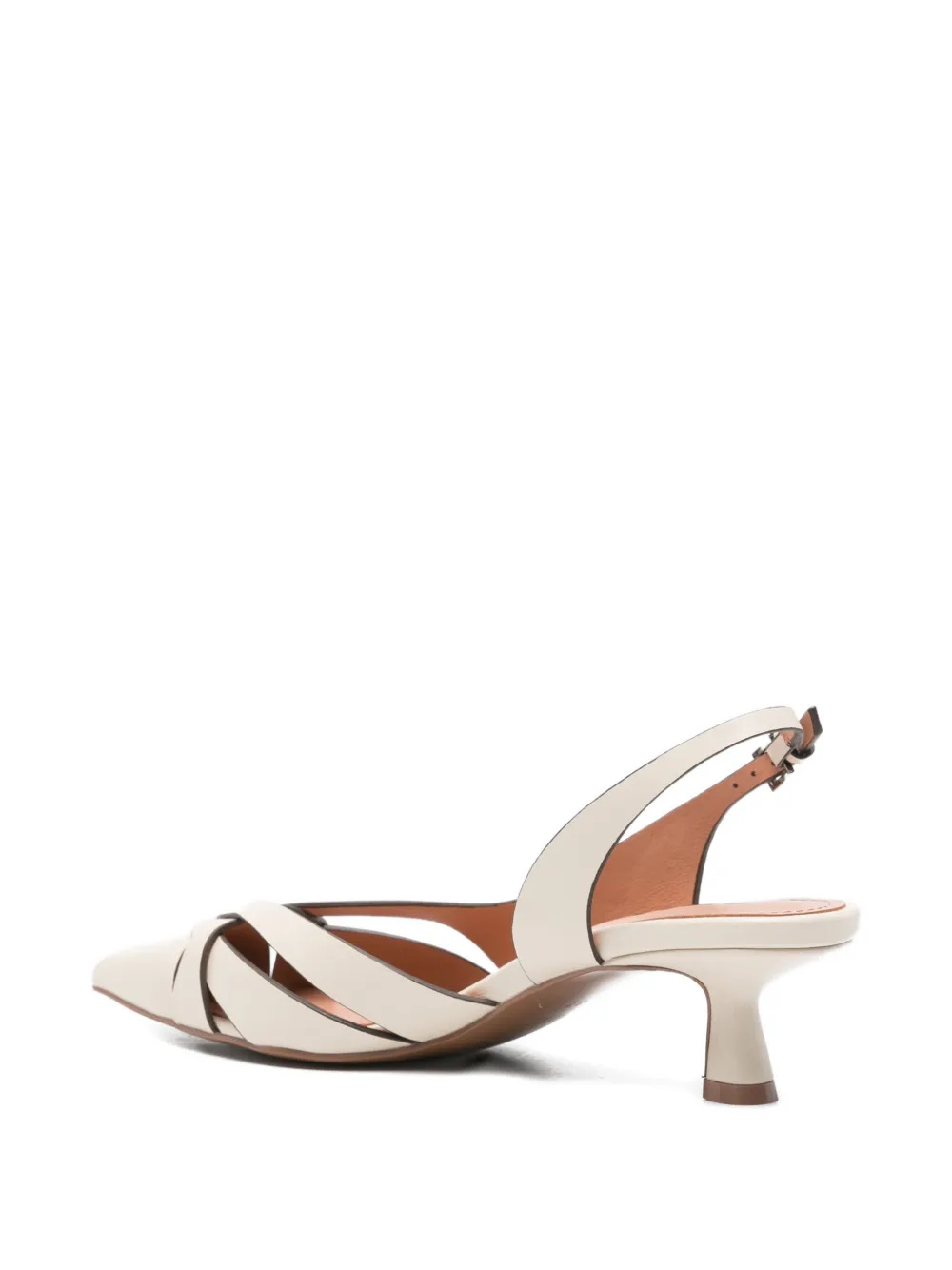 Bibi Lou crossover-strap slingback sandals Beige