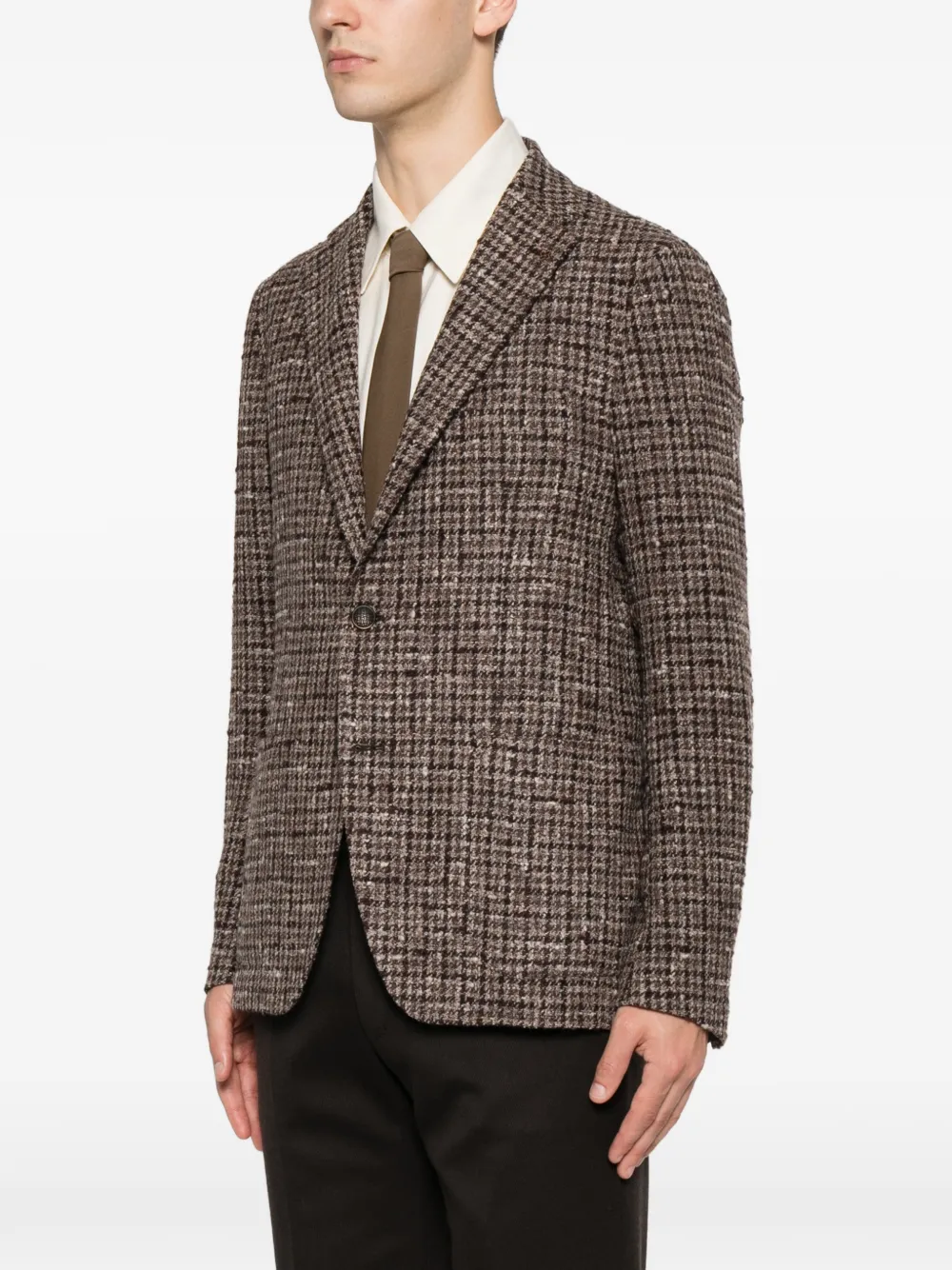 Tagliatore Blazer met enkele rij knopen Bruin