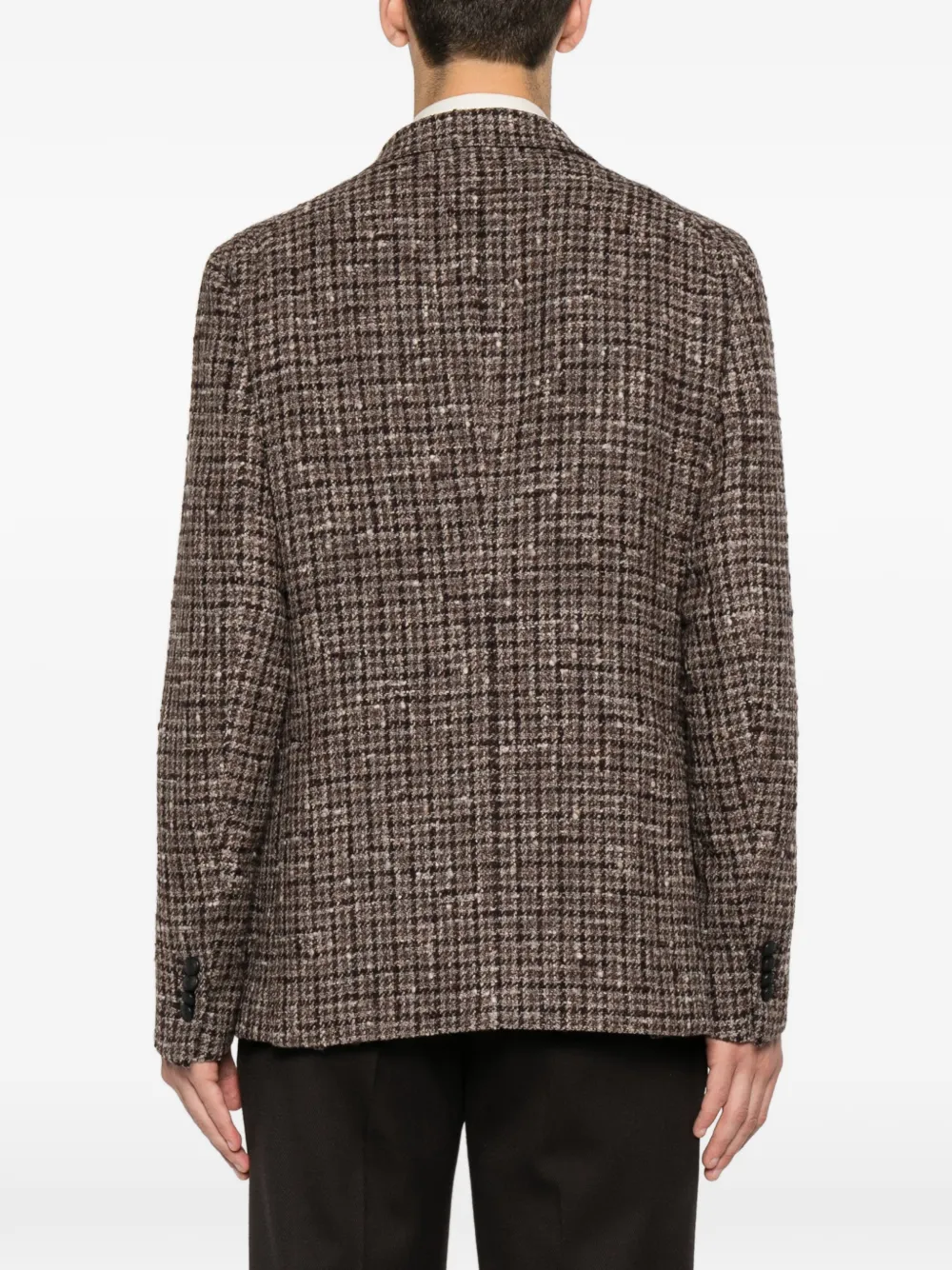 Tagliatore Blazer met enkele rij knopen Bruin