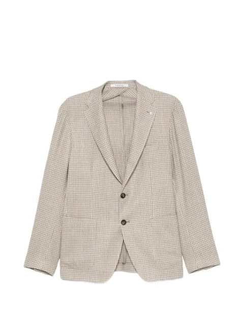 Tagliatore blazer con botones y motivo pied de poule