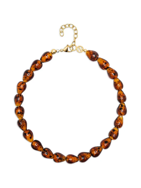 Nialaya Jewelry アンバー ビーズ ネックレス | ブラウン | FARFETCH JP