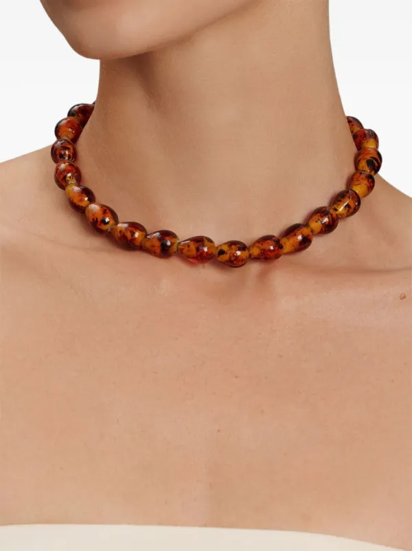 Nialaya Jewelry アンバー ビーズ ネックレス | ブラウン | FARFETCH JP