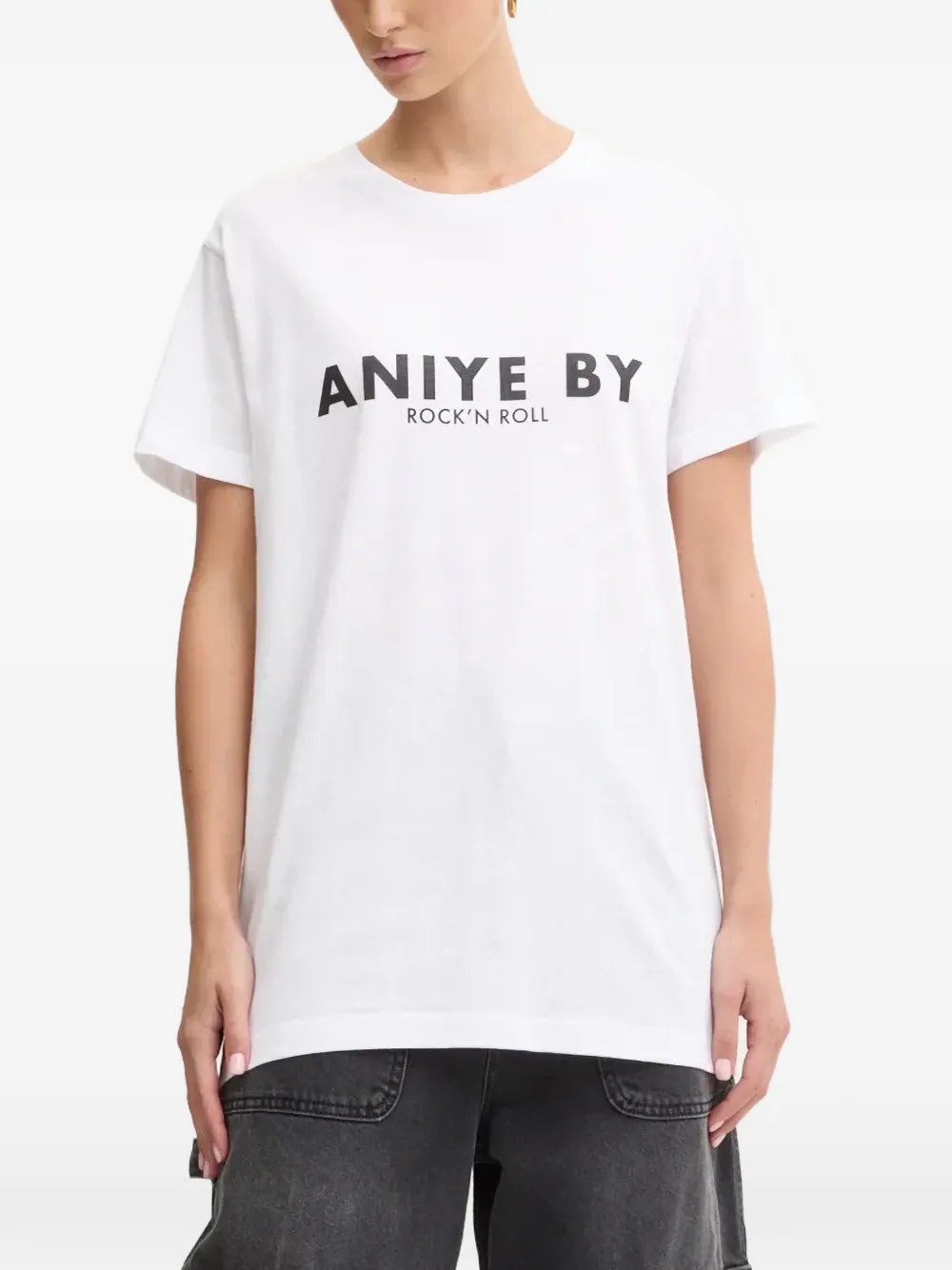 Aniye By logo-print T-shirt - Bianco