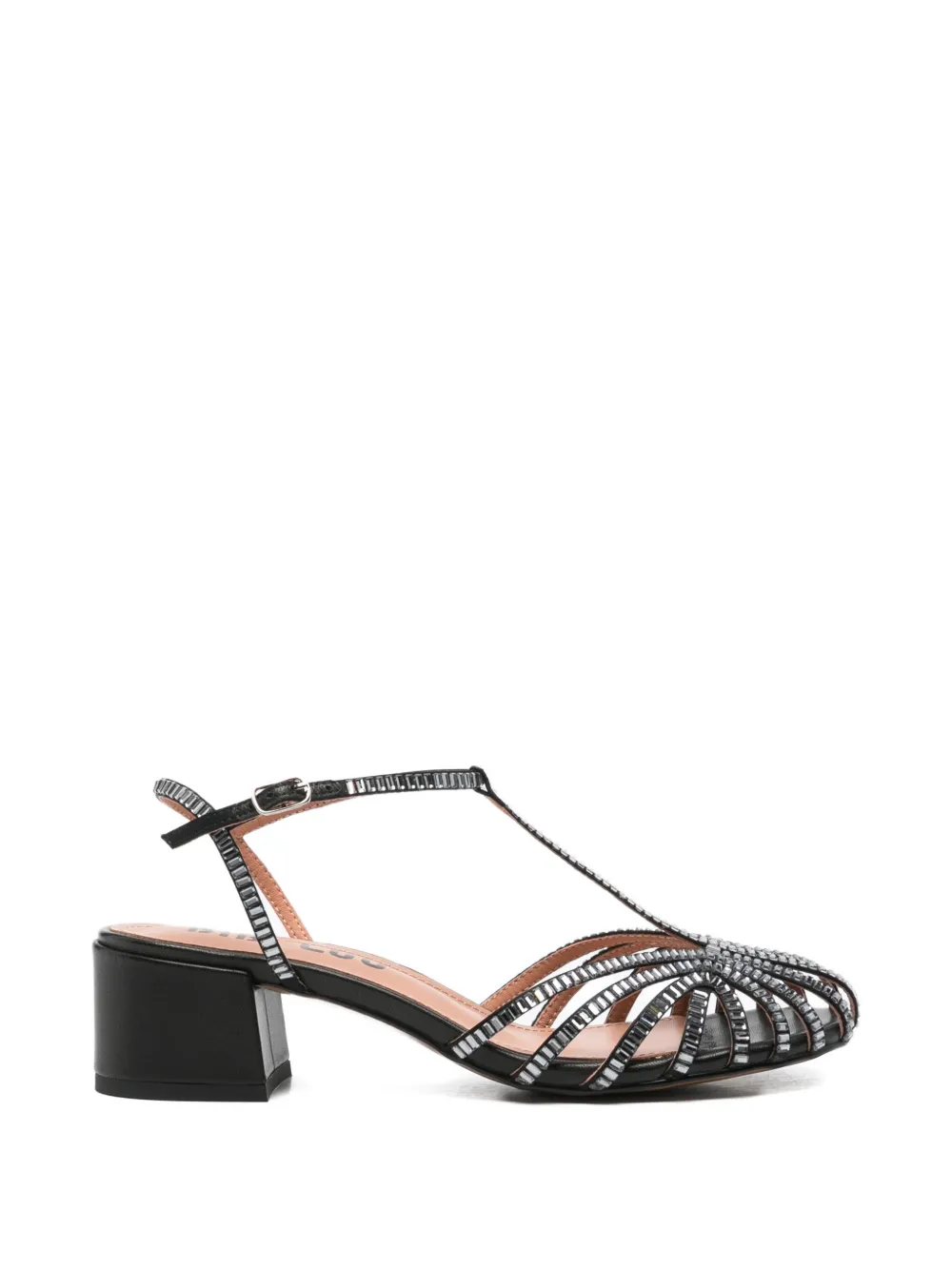 Bibi Lou Serabi crystal-embellished cage sandals Zwart