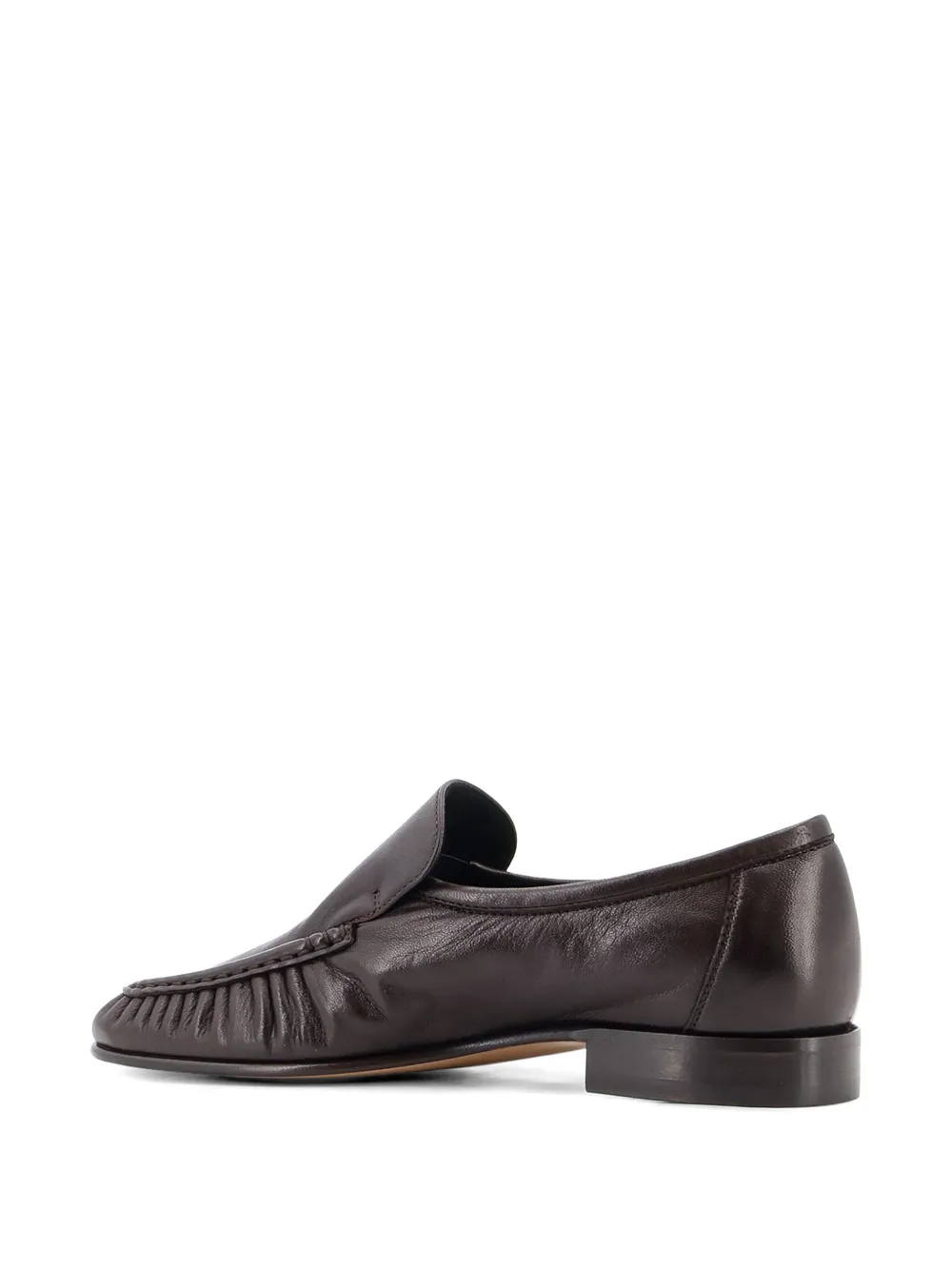The Row Soft Moccasin Two leather loafers Bruin