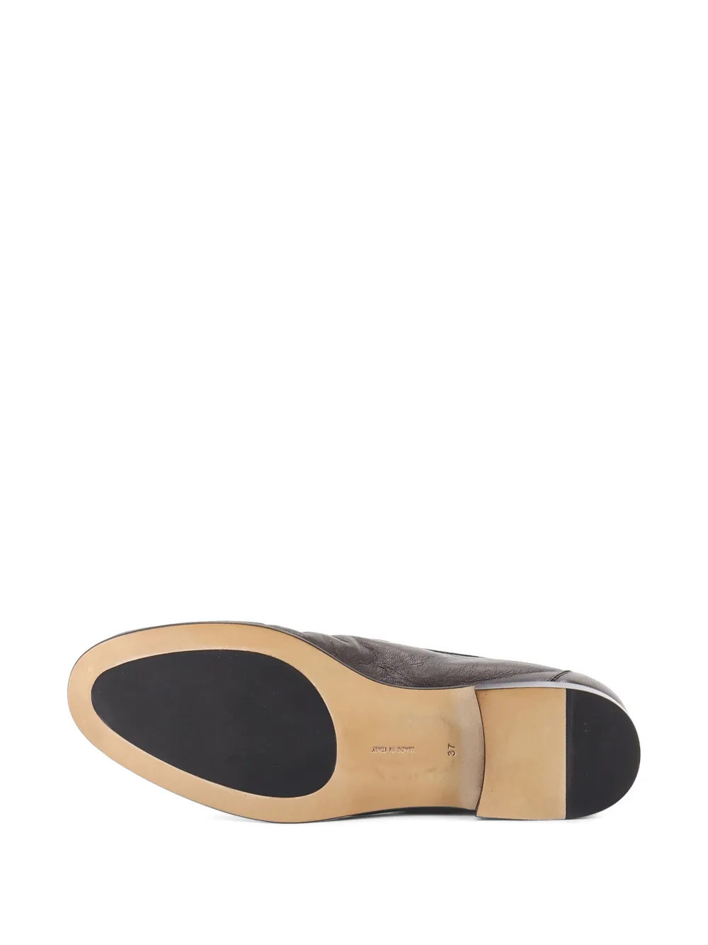 The Row Soft Moccasin Two leather loafers Bruin