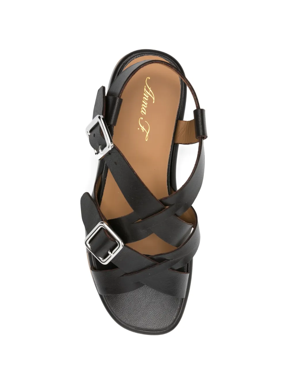 Anna F. buckle-fastening crossover-strap sandals Bruin