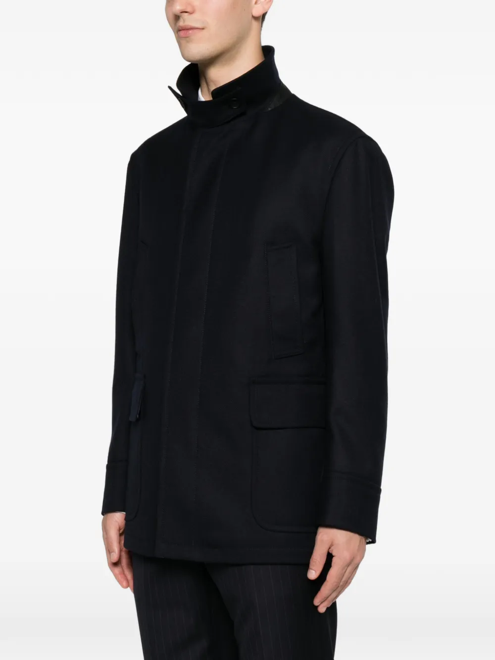 Tagliatore Jas met klepzak Blauw