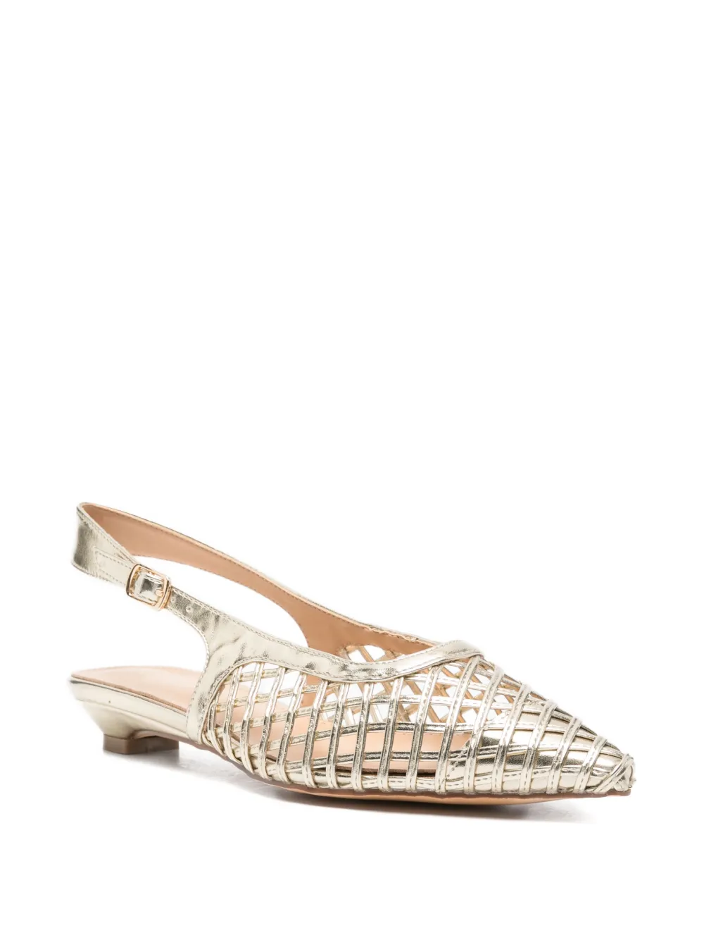 KEYS caged slingback sandals Goud