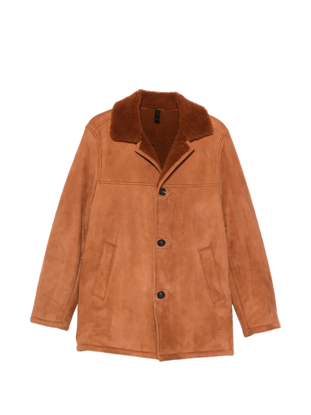 Tagliatore shearling coat - Marrone
