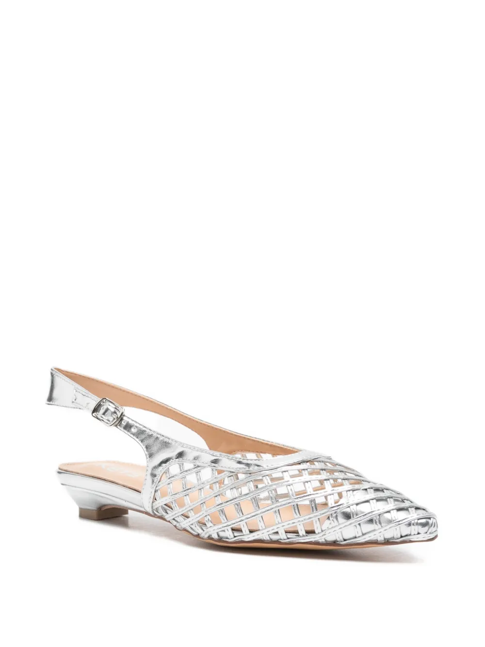KEYS caged slingback sandals Zilver