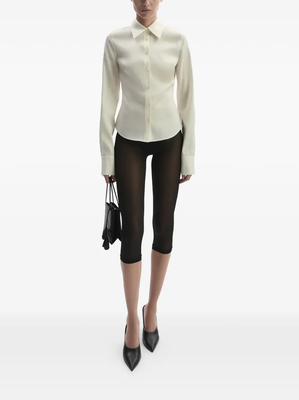 Magda Butrym Getailleerde blouse Beige