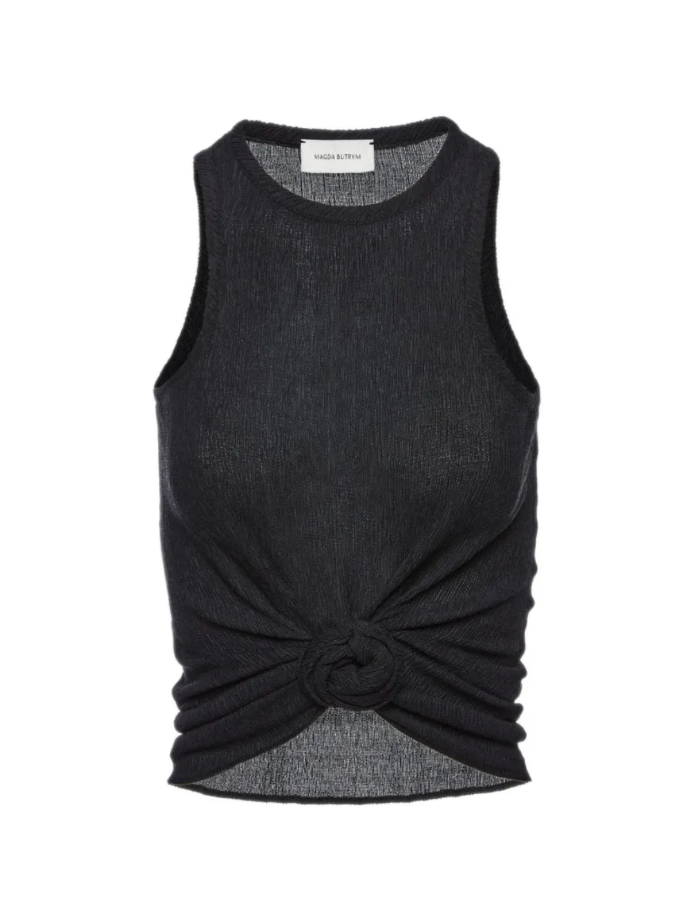 Magda Butrym knot-detail tank top - Nero
