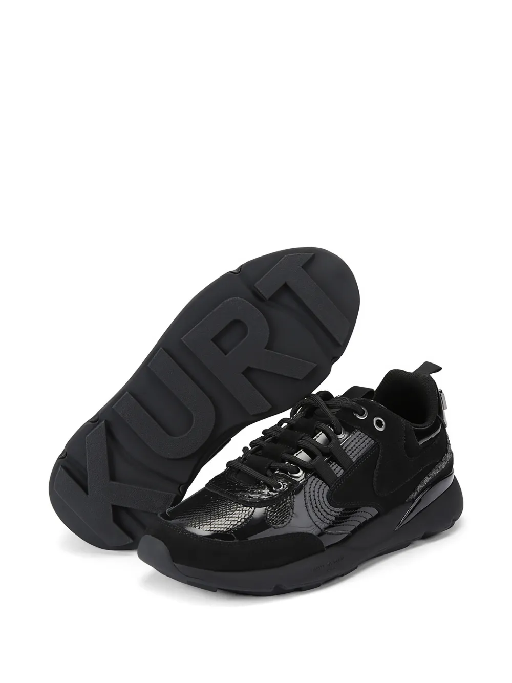Kurt Geiger London Kurt Runner lakleren sneakers Zwart