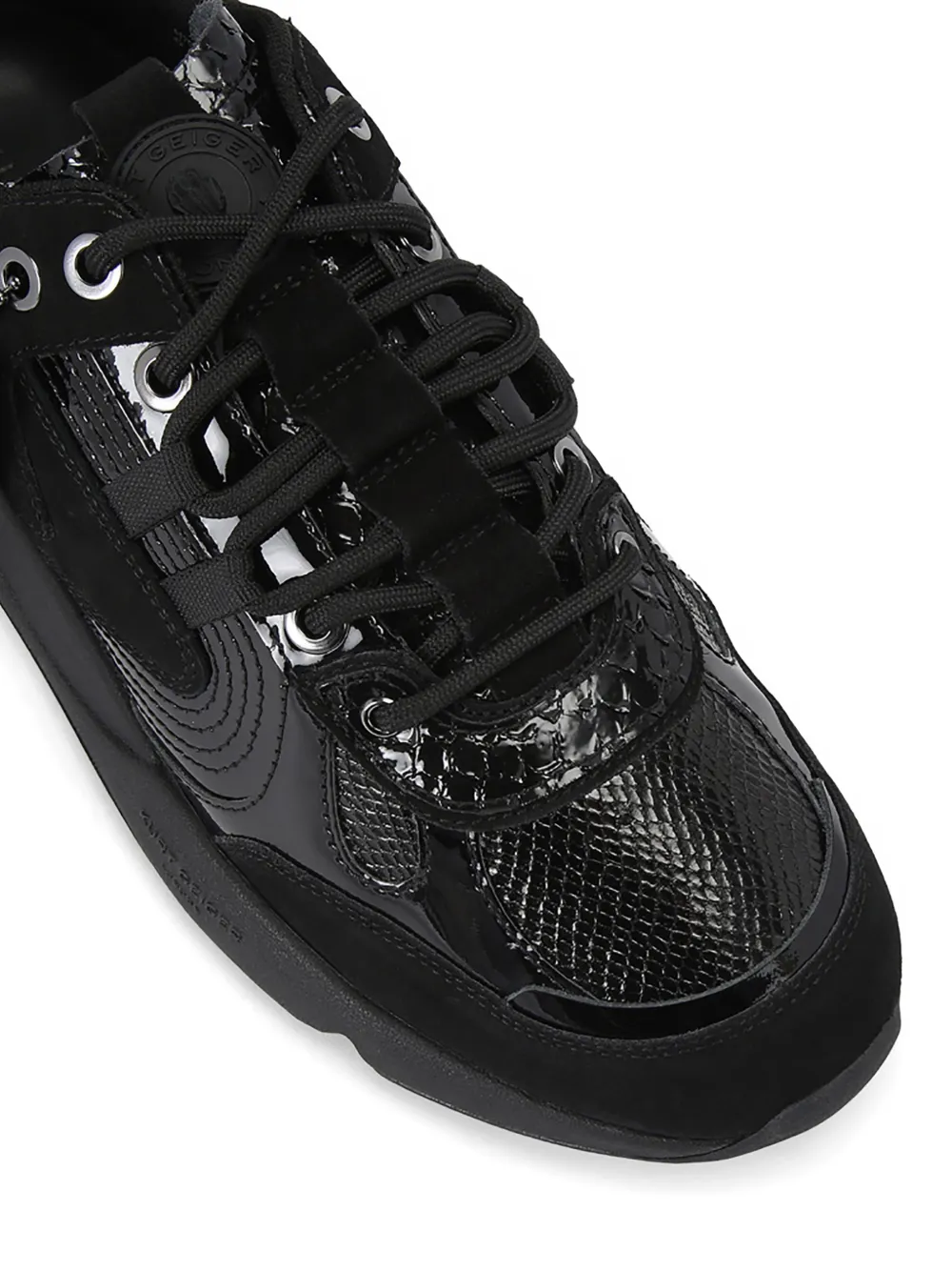 Kurt Geiger London Kurt Runner lakleren sneakers Zwart