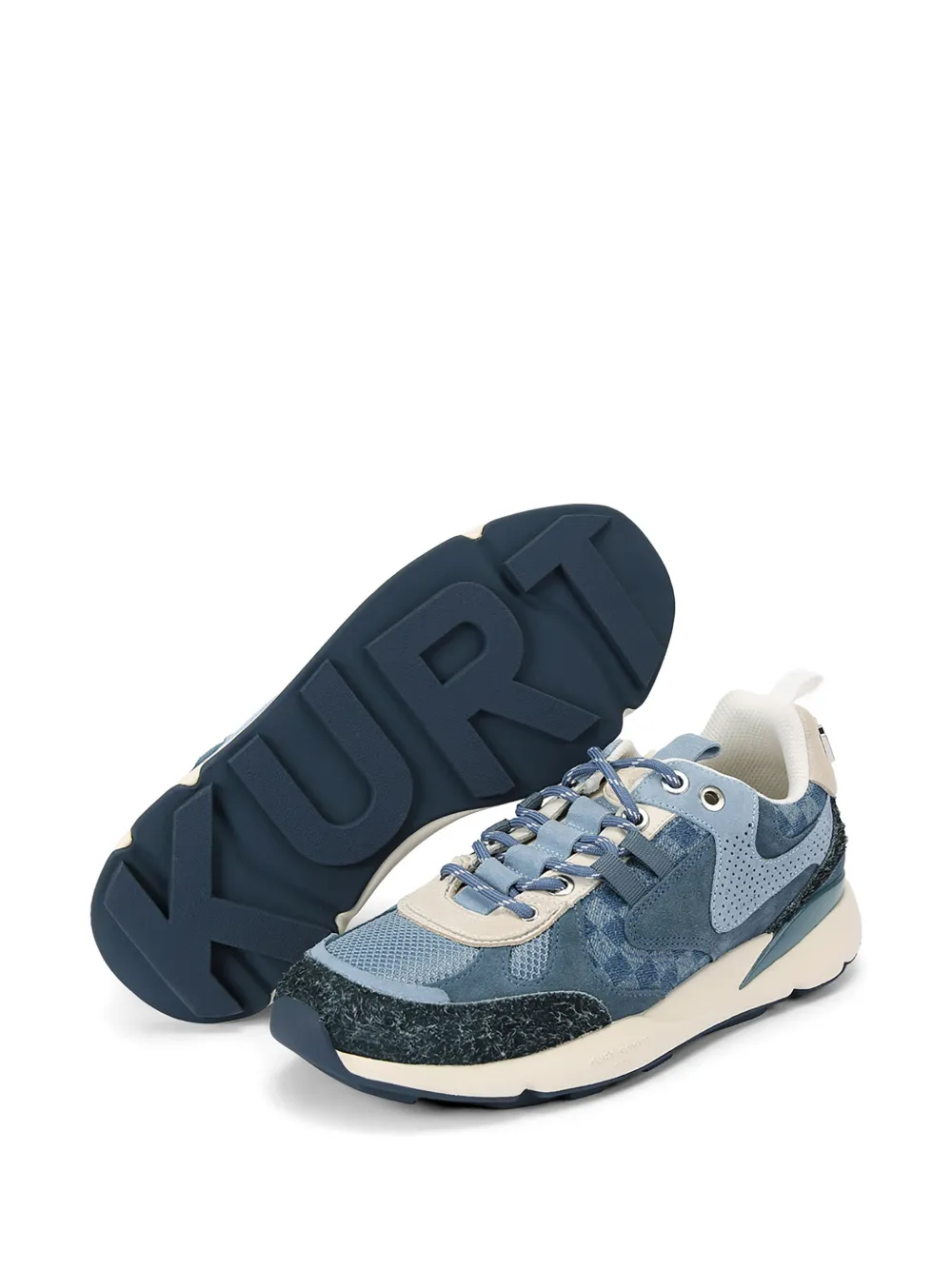 Kurt Geiger London Kurt Runner denim sneakers Blauw