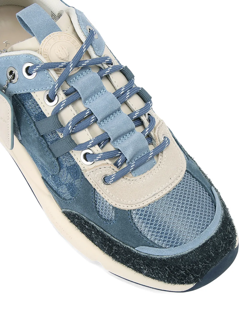 Kurt Geiger London Kurt Runner denim sneakers Blauw