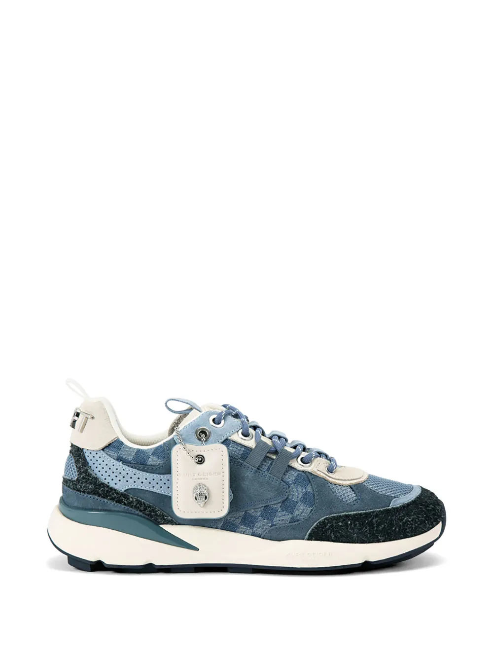 Kurt Geiger London Kurt Runner denim sneakers Blauw