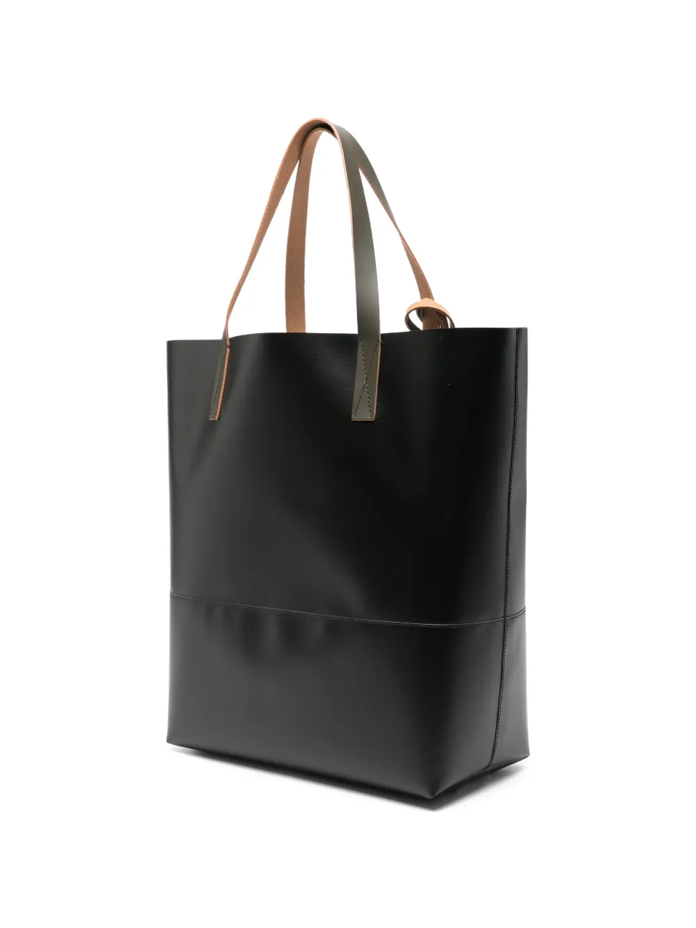 Marni Open shopper met -label Zwart