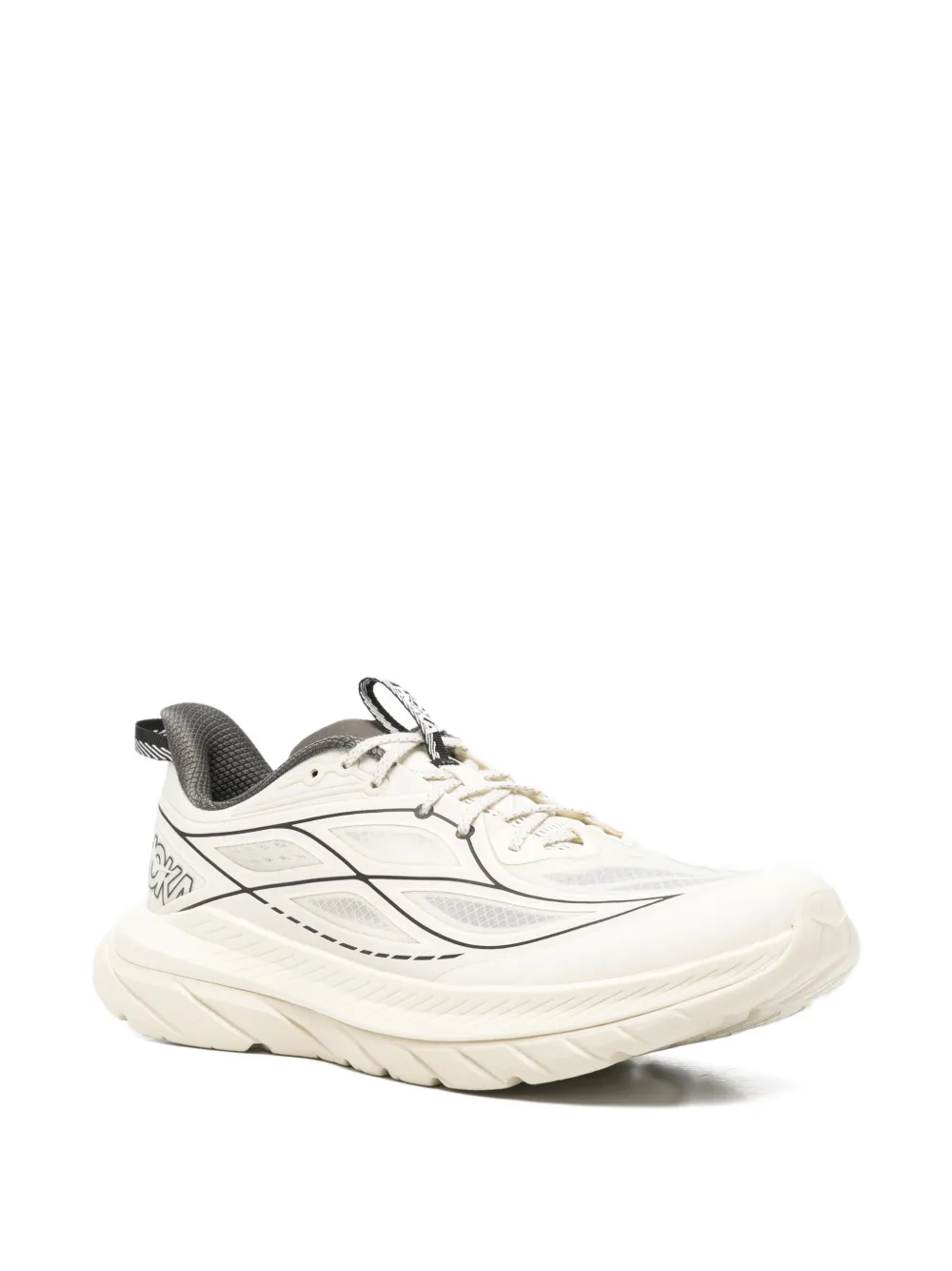 HOKA Mach Remastered sneakers met logodetail Beige