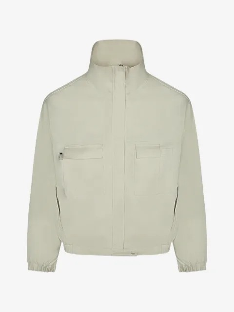 Carrer elasticated-trim pocket-detail jacket