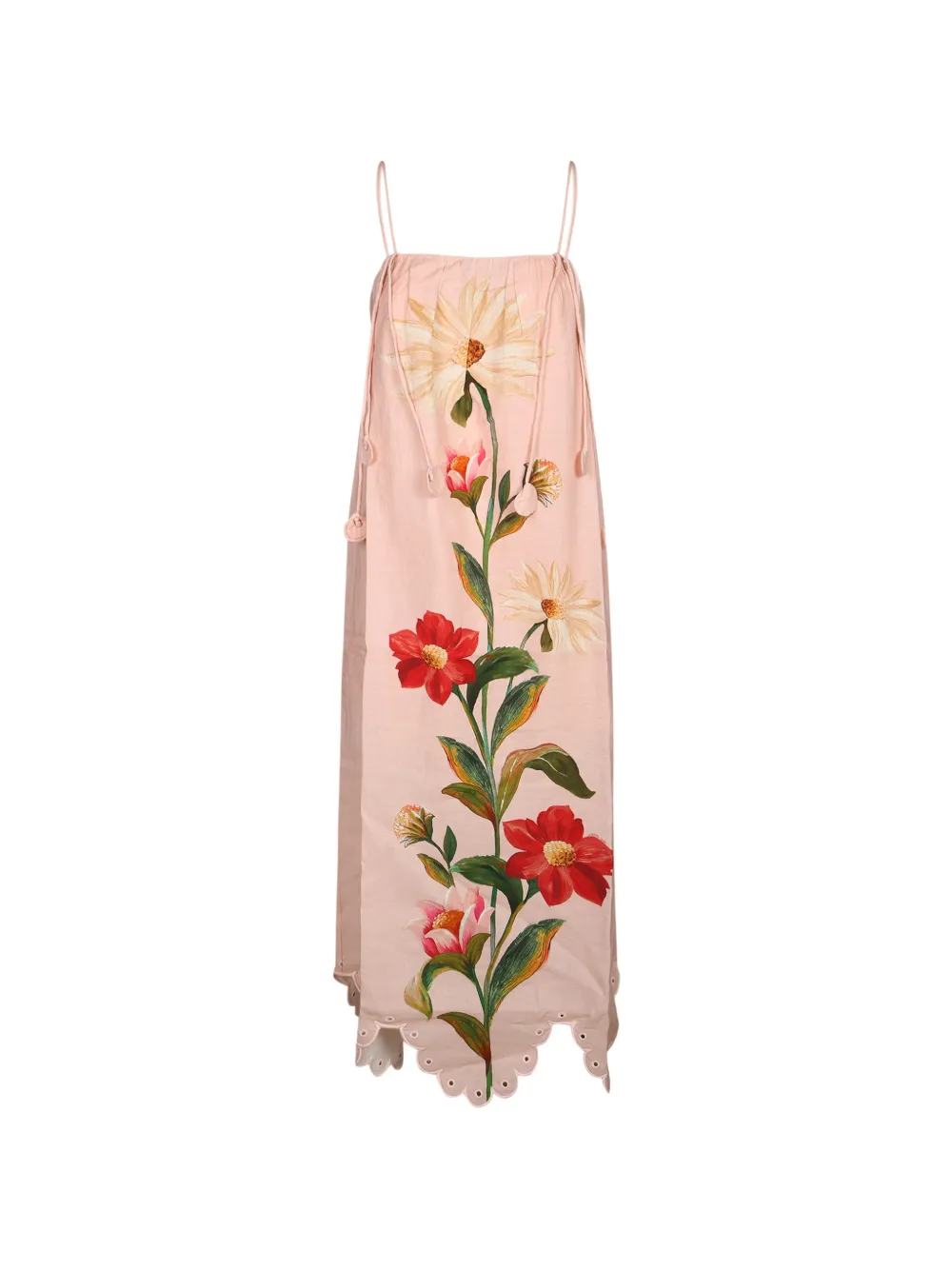 Barbour Farm Rio floral-print scalloped-hem dress - Rosa