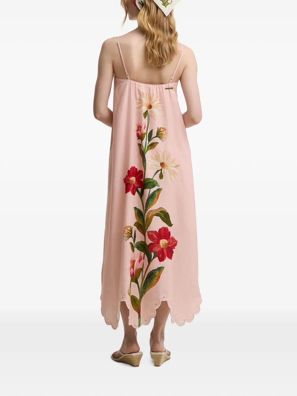 Barbour Farm Rio jurk met gewelfde afwerking en bloemenprint Roze