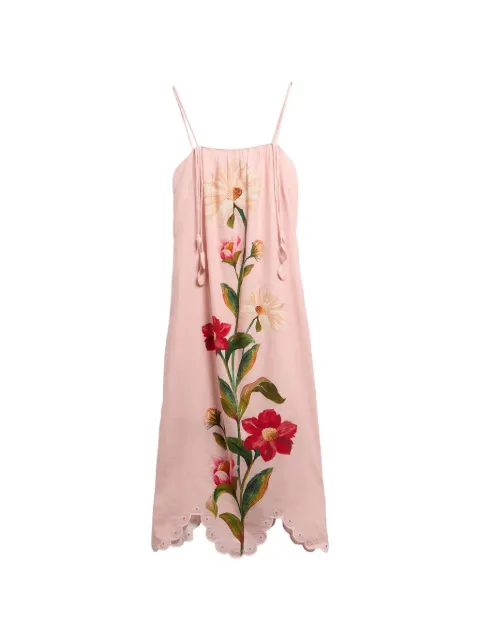 Barbour Farm Rio floral-print scalloped-hem dress