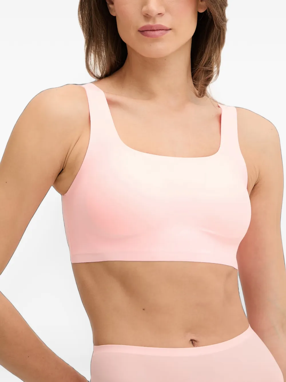 Chantelle SoftStretch Power naadloze bh met diepe ronde hals Roze