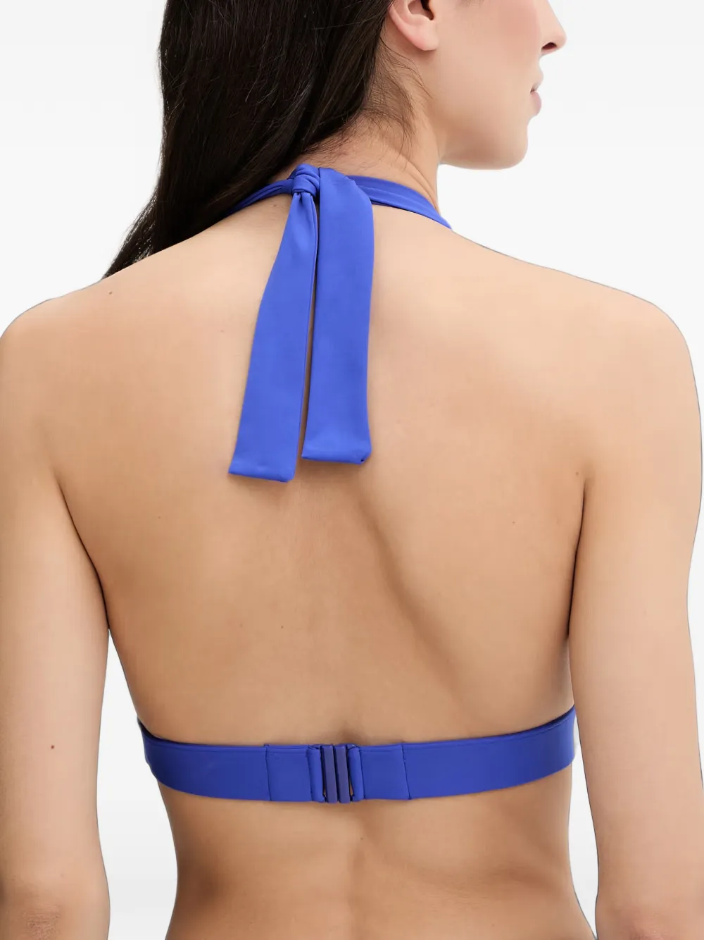 Chantelle Icon halterneck triangle bikini top Blauw