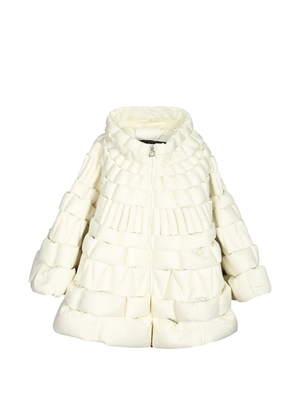 RAXXY quilted high-neck jacket - Weiß