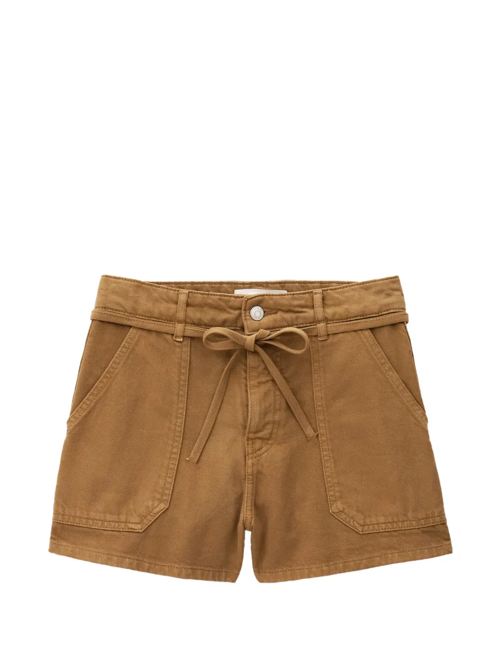 Ba&Sh Catia tie-waist patch-pocket shorts - Toni neutri