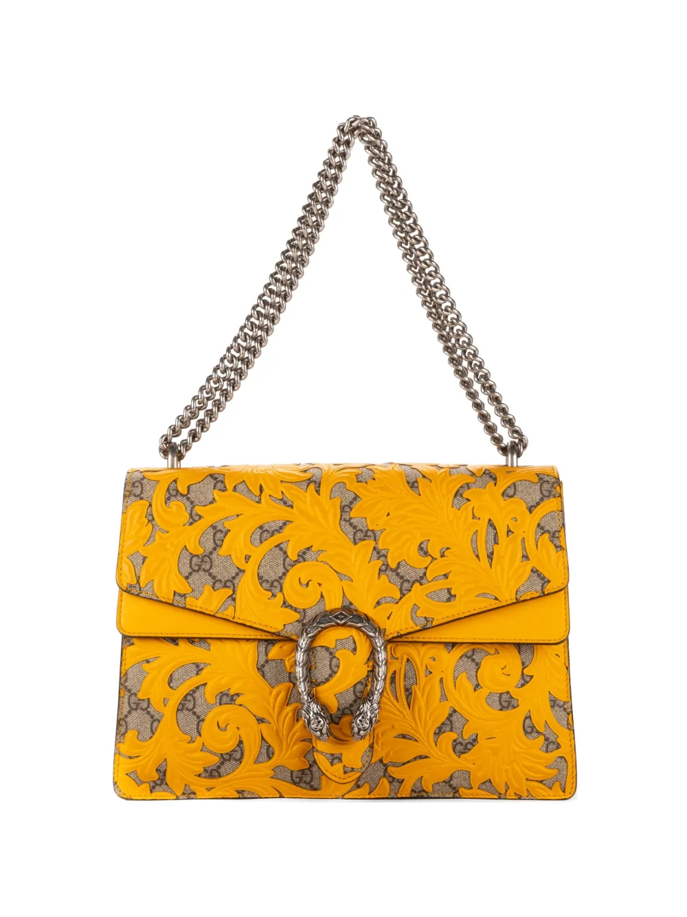 Gucci Pre-Owned Dionysus Arabesque GG Supreme shoulder bag - Giallo