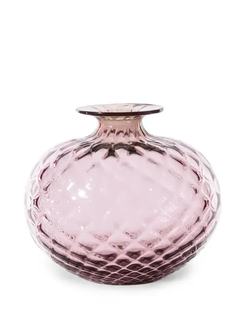 Venini Monofiori Balloton honeycomb-texture glass vase
