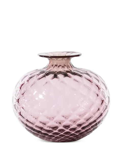 Venini Monofiori Balloton honeycomb-texture glass vase