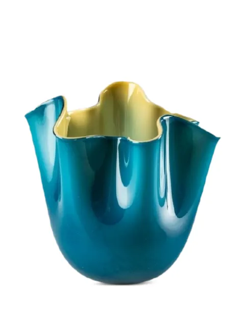 Venini Fazzoletto ruffled glass vase
