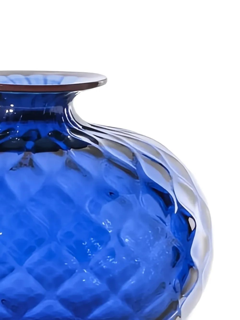  Venini Jarrón Monofiori Balloton - Azul 